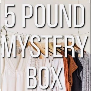 5 LB Mystery Box Full of clothes/goodies /treasure just 30 dollars